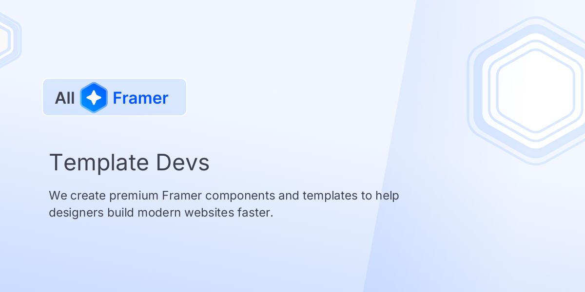 Template Devs | All Framer