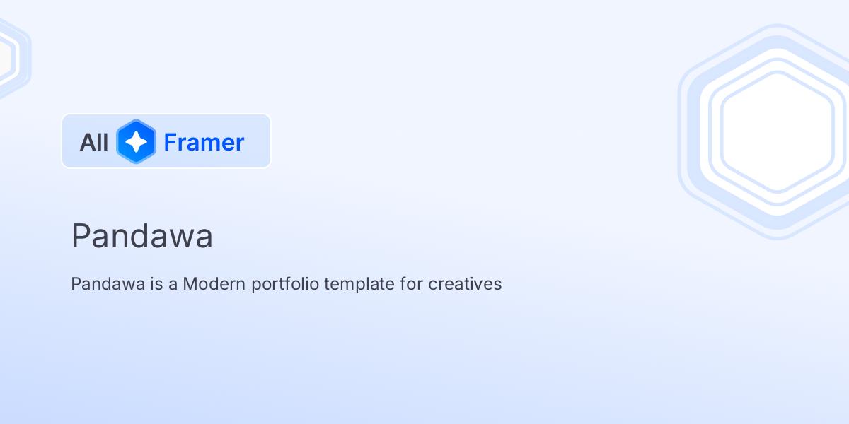 Pandawa | All Framer