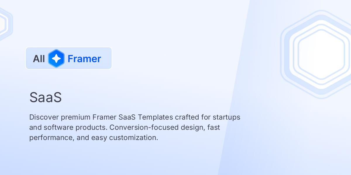 Framer SaaS Templates | All Framer