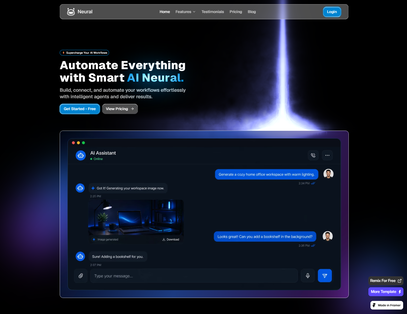 Neural AI App Template: AI Product Websites Faster