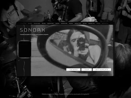 Sonorx - Podcast web template