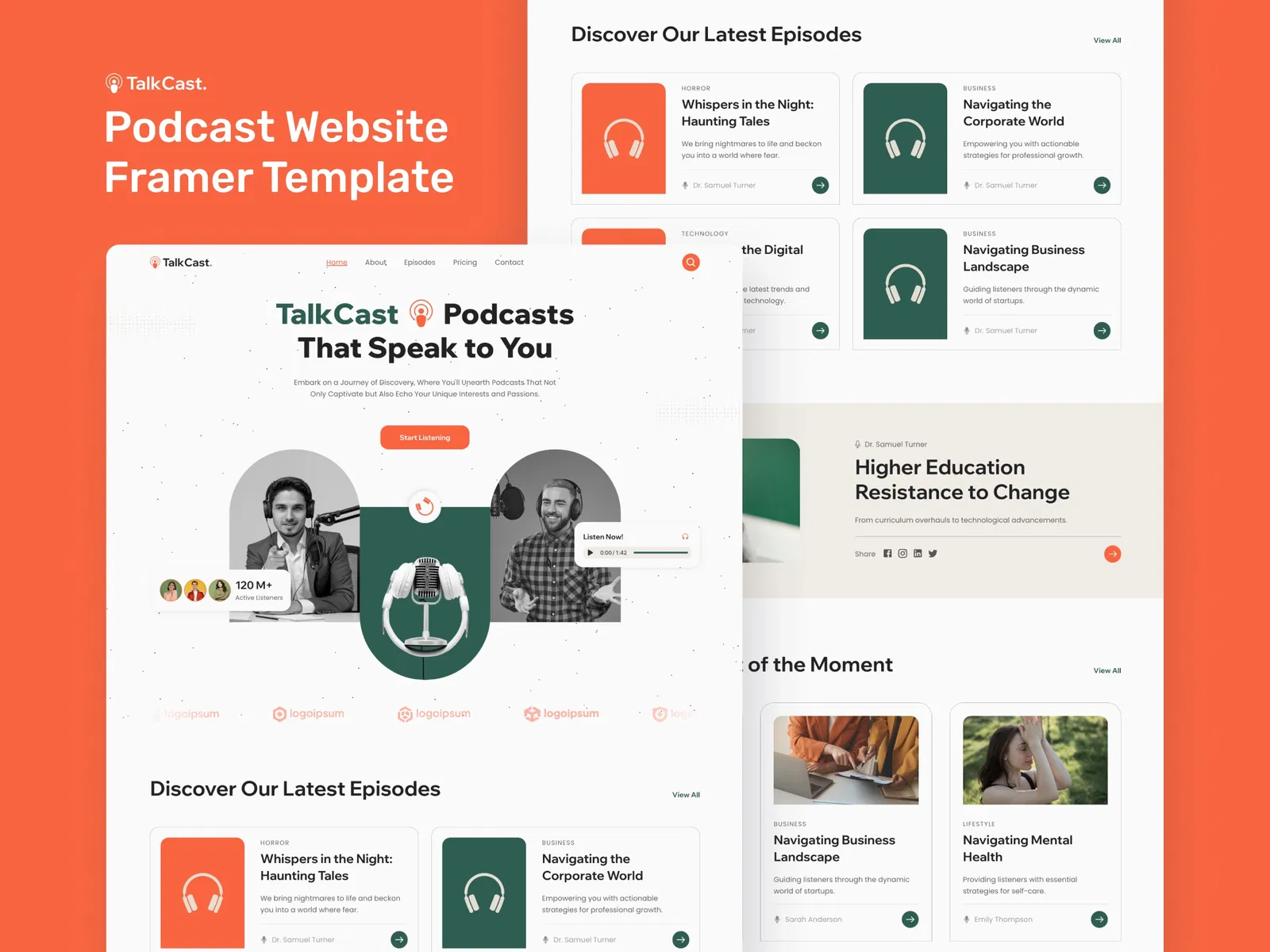 TalkCast - Podcast Website Template