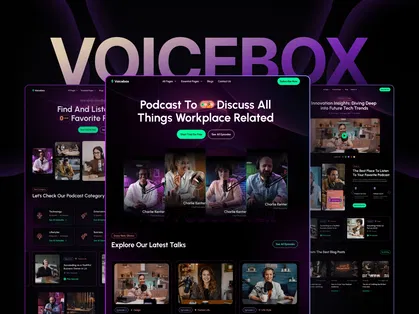 Voicebox - Podcast Framer Template