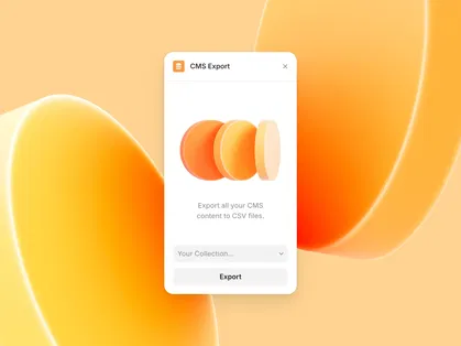 CMS Export - Export your collections