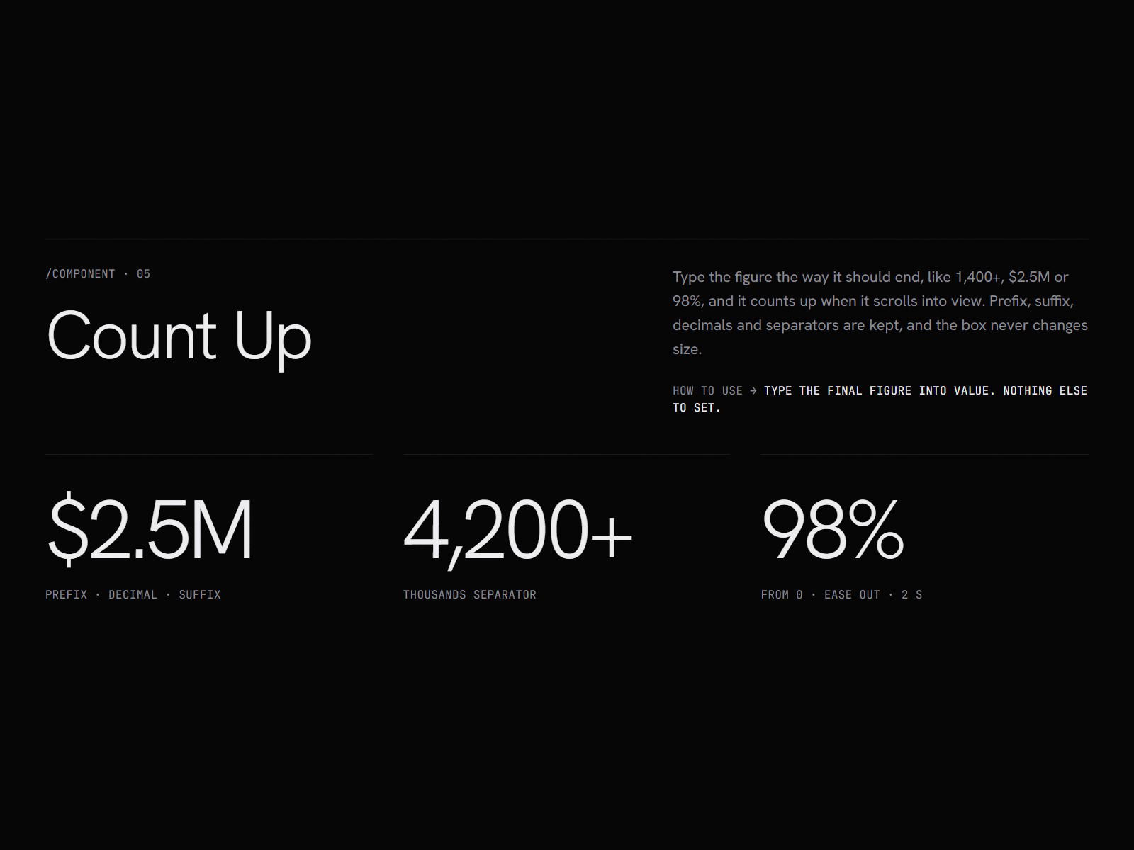 Count Up: Animated Number Counter Component for Framer