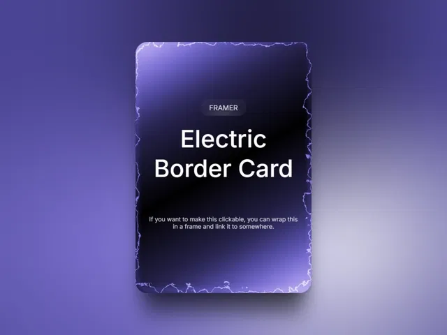 Electric Border Card