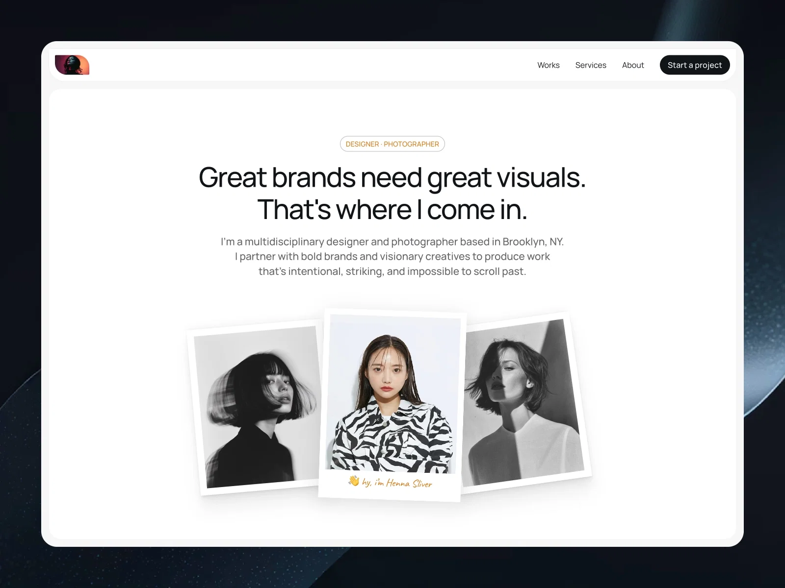 Henna: Portfolio template