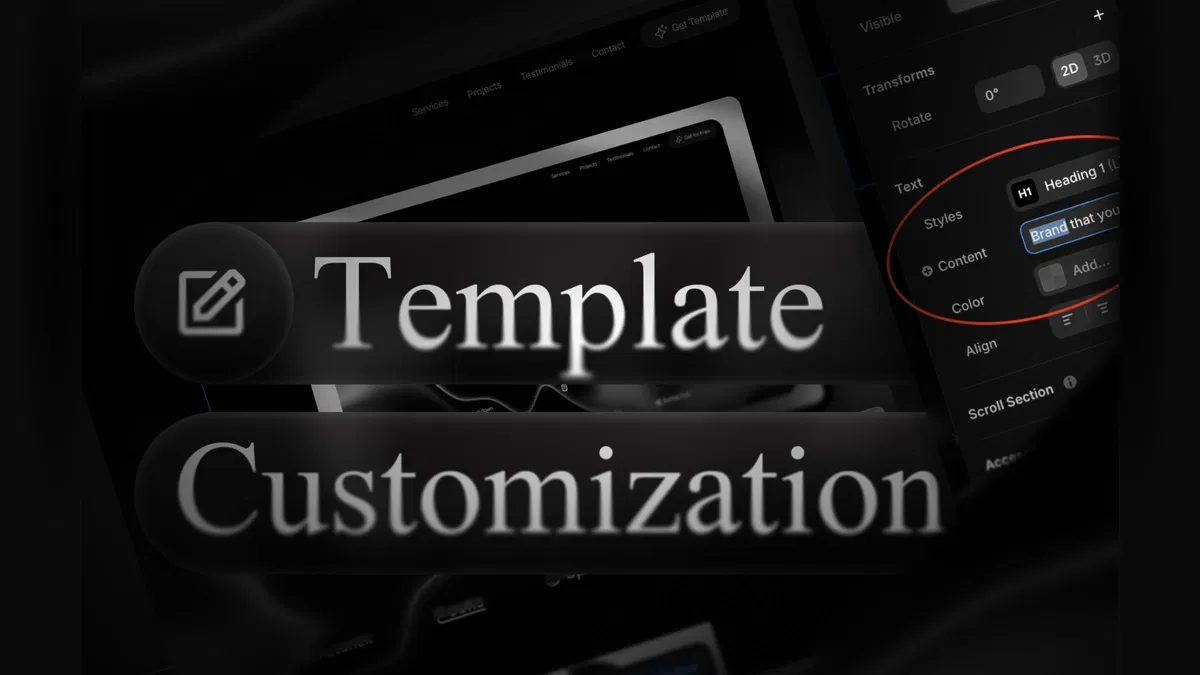 How to edit template