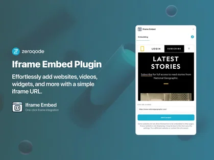 Iframe Embed - Easily embed external