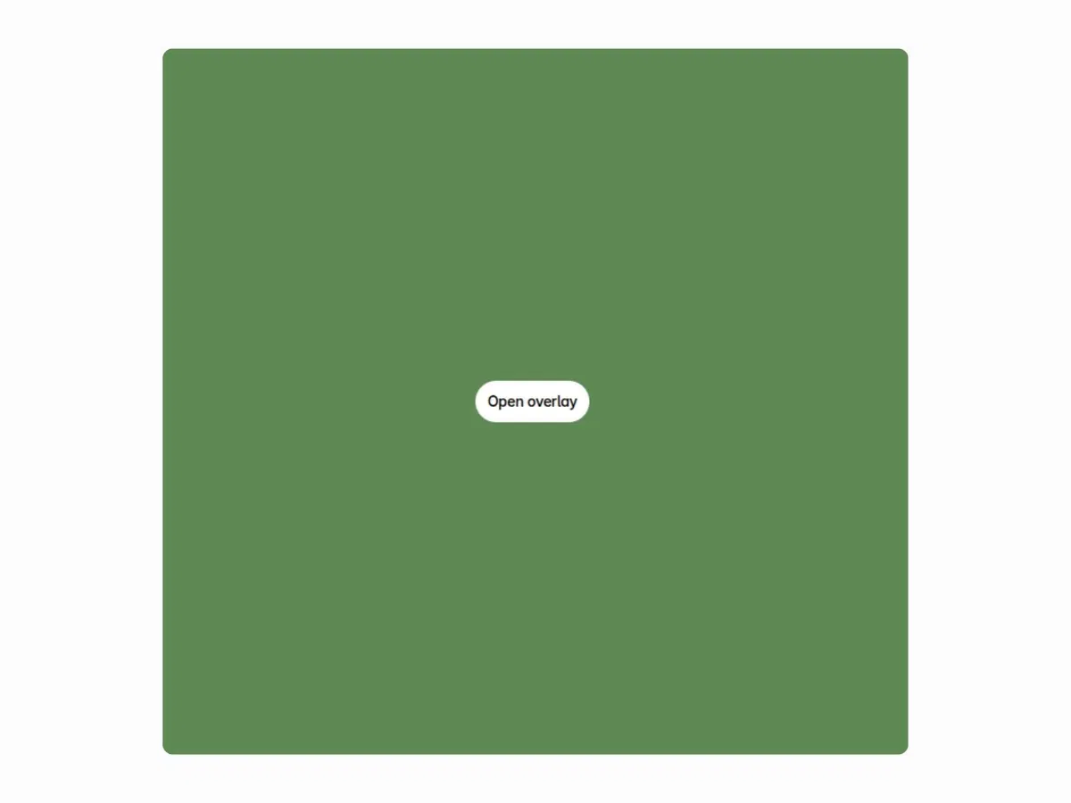 Framer Modal Overlay