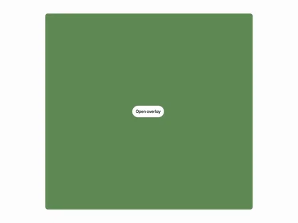 Framer Modal Overlay