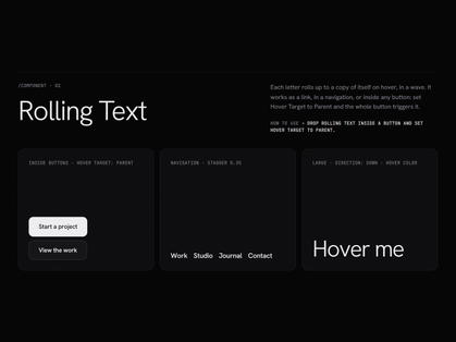 Letter Roll: Smooth Text Animation Component for Framer