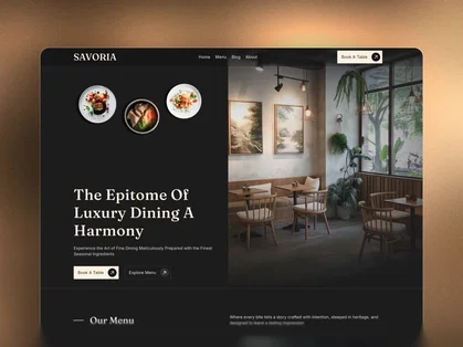 SAVORIA - Restaurent Template