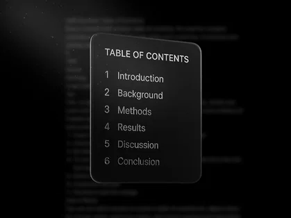 Table of Contents