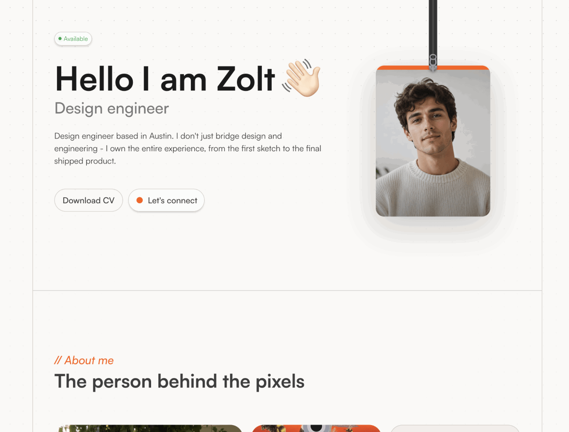 Zolt - Portfolio Template